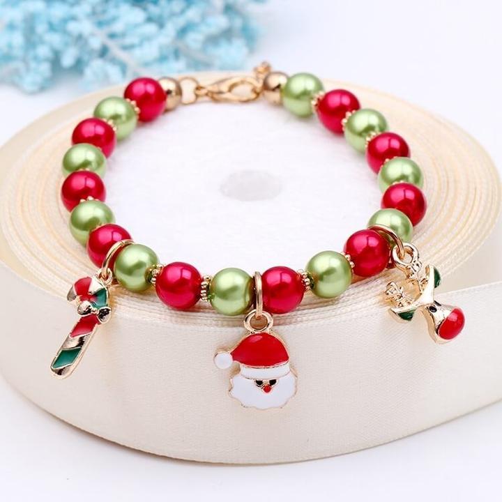 Image du produit Out of the blue Bracelet avec pendentif Charm Christmas (Métal, Matières plastiques)