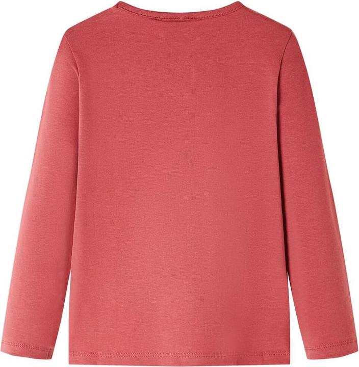 Actual product image VidaXL Children's long-sleeved shirt dark pink 140,Material: 95 % cotton (140)