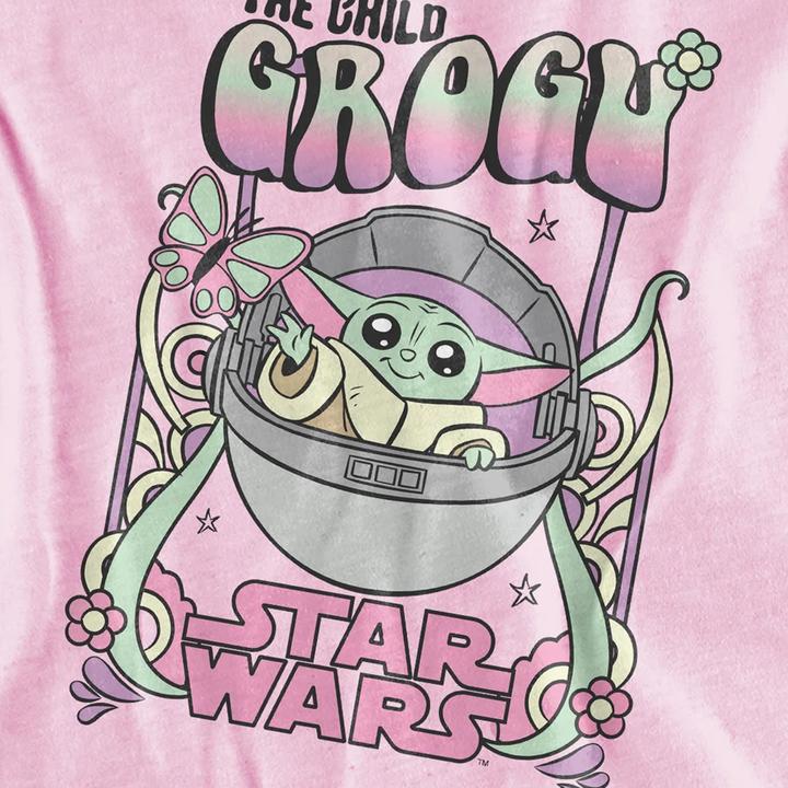 Actual product image Star Wars Childrens/Kids Grogu Hippie T-Shirt (140)
