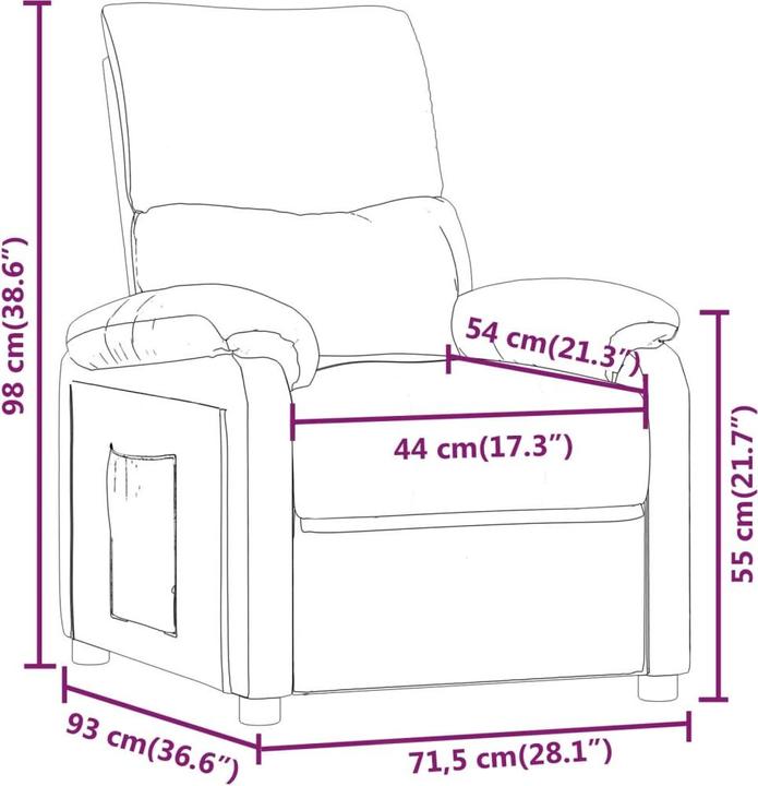 Actual product image VidaXL Massage chair