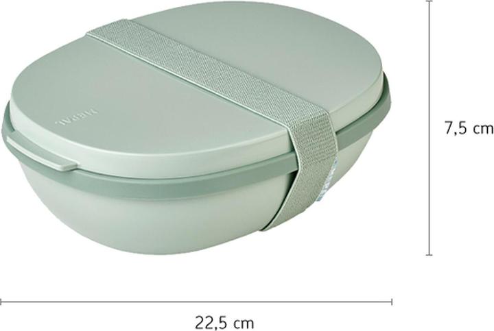 Actual product image Mepal Lunchbox ellipse duo vivid blue 107640010100