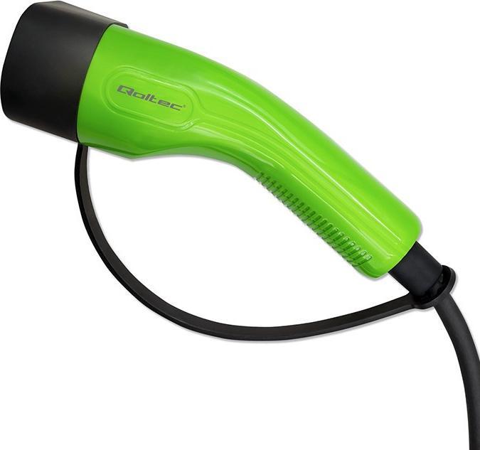 Actual product image Qoltec Mobilna ładowarka do samochodu elektrycznego EV z regulacją 2w1 Typ2 | SCHUKO | 3.5kW | 230V (Type 2, 3.50 kW, 16 A)