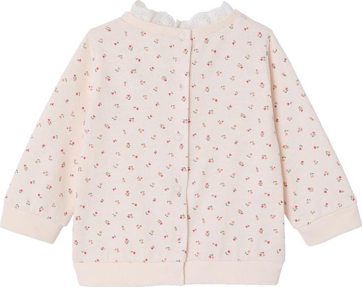 Actual product image Vertbaudet Baby Sweatshirt mit Blumen und besticktem Kragen (56)