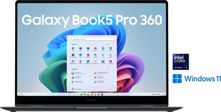 Immagine prodotto Samsung Galaxy Book5 Pro 360 40,6cm (16 ) Ultra 7 32GB 1TB (15.98", 32 GB, 1000 GB, DE)