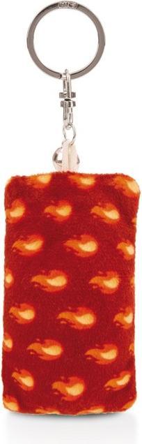 Actual product image Magni NICI Schlüsselanhänger Mini Plüschkissen Sei einzig nicht artig mit Glöckchen 8cm