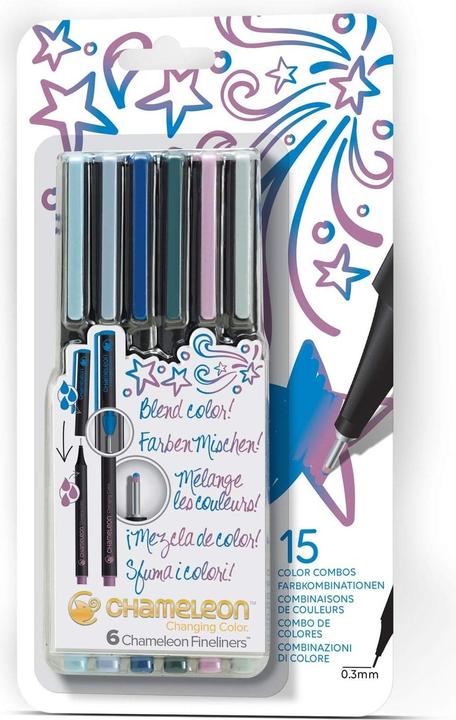 Produktbild Chameleon Fineliner Set (Royal Blue, 6 x)