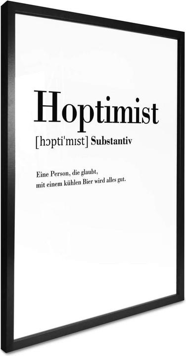 Produktbild Trenddeko Grammatik - Hoptimist (50 x 60 cm)