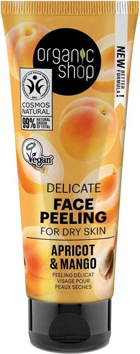 Organic Shop Delicate Face Peeling Apricot and Mango for Dry Skin 75ml (75 ml)