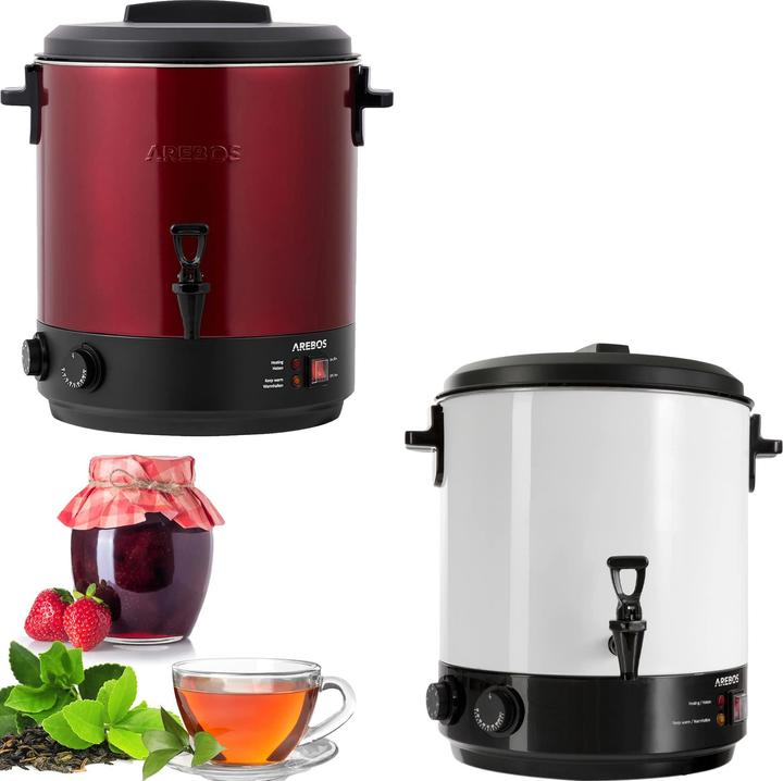 Arebos Einkochautomat 1800 W 28L in Rot (28 l)