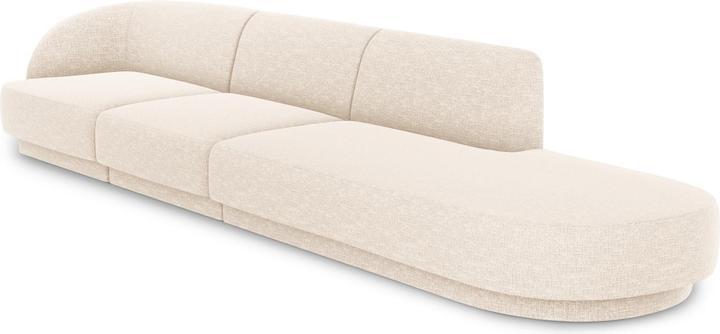 Actual product image Micadoni Right Sofa, "Miley", 4 Seats, 323x90x70Made in Europe (2 person sofa, 3-seater, 4-seater)