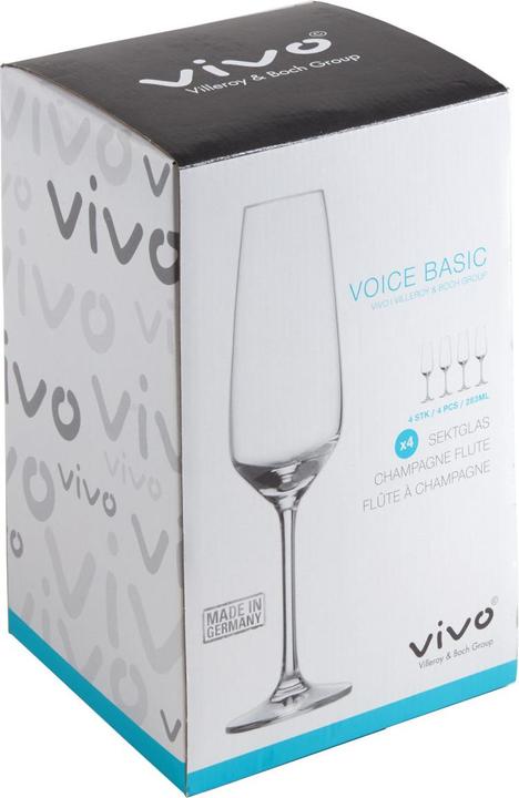 Actual product image Vivo by Villeroy & Boch Voice Basic (28.30 cl, 4 Glasses, Champagne glasses)
