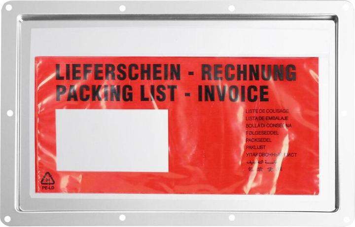 Actual product image Adam Hall 88300 - Mounting tray for document pocket, galvanised steel