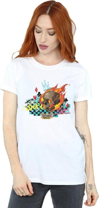 Immagine prodotto Disney Wreck It Ralph Race Skull Maglietta Ampia Donna (XL)