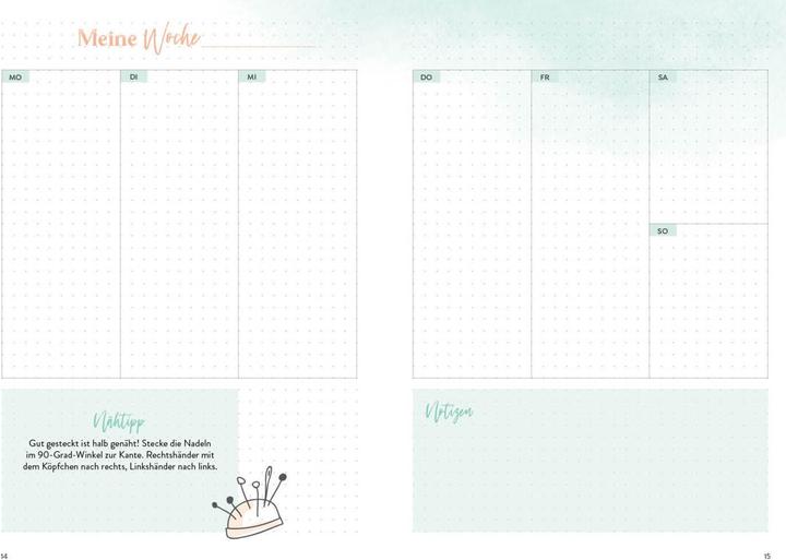 Produktbild Nähen – Mein Bullet Journal – Besser planen & Nähträume verwirklichen (Deutsch, 2020)