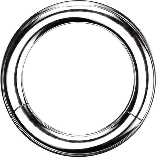 Star Piercing Segmentring silber (ohne Messing, Chirurgenstahl 316L)