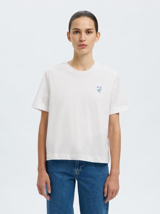 Produktbild Selected Femme Besticktes T-Shirt mit Rundhalsausschnitt (M)