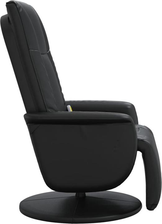 Actual product image VidaXL Massage chair with footrest black imitation leather, colour