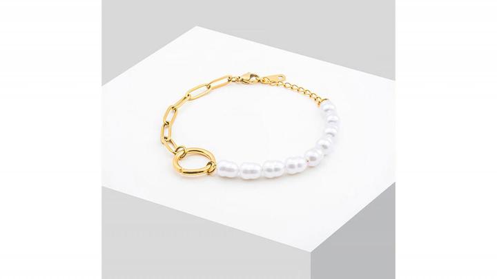 Immagine prodotto Sensora Jewelry Bracciale con maglie di perle (Acciaio inossidabile)