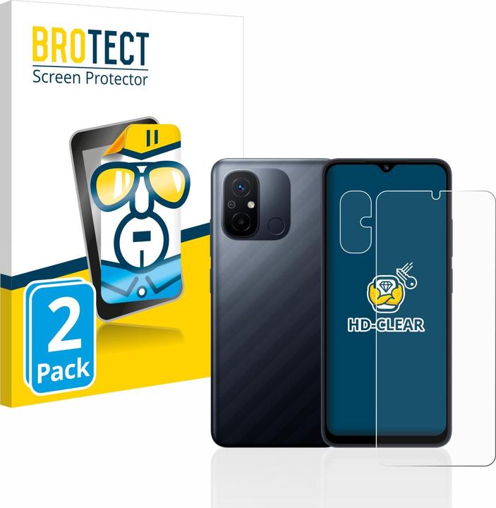 Produktbild BROTECT Schutzfolie Displayschutz Klar (2 Stück, Xiaomi Redmi 12C)