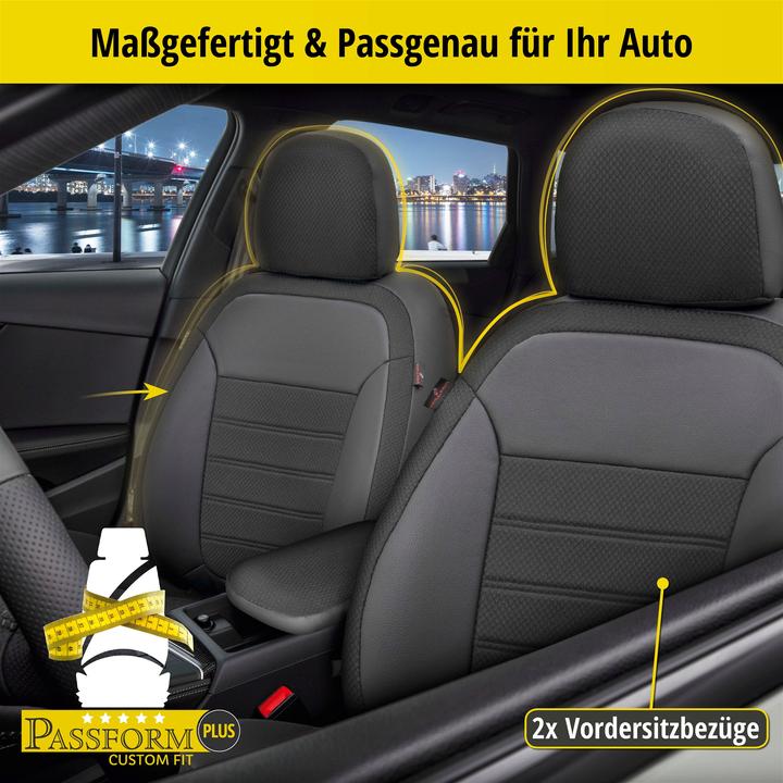 Image du produit Walser Housse de siège pour VW Tiguan (5N) 09/2007-07/2018, 2 housses de siège individuelles