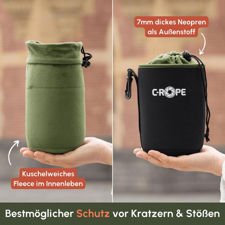 Produktbild C-Rope Objektivbeutel V2 Schwarz Variation: L 18x12cm retail (Objektivtasche)