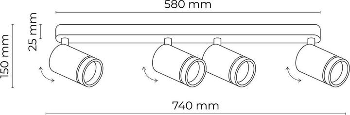 Image du produit Licht-Erlebnisse Spot Strahler Carson (GU10)