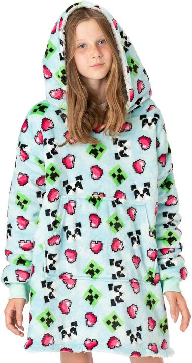 Actual product image Minecraft Girls Panda Hoodie Blanket (One size)