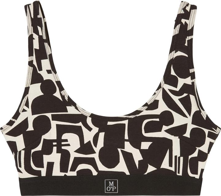 Black, white cotton print