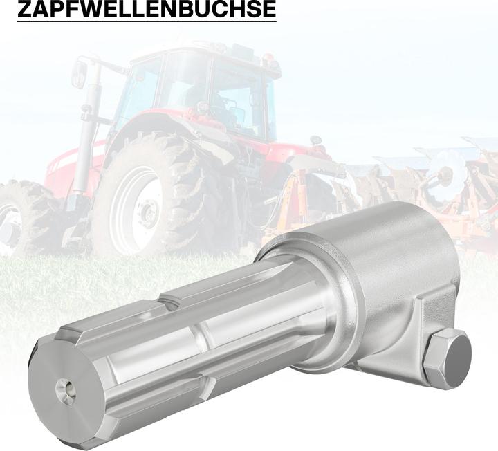 Image du produit Wiltec Manchon Prise de force Cardan 160mm Logement pour arbre cannelé 8-32x38x6 Sortie 1 3/8" 6D Trac (Accessoires pour tracteurs)
