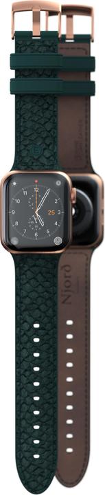 Immagine prodotto Njord Cinturino Jord Per (40 mm, 41 mm, Chiusura in acciaio inox, Pelle di salmone, Pelle Vegan, Apple Watch)