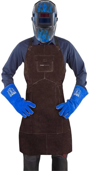Produktbild Stamos Schweisserschürze Lederschürze Arbeitsschürze Rindspaltleder Braun XL