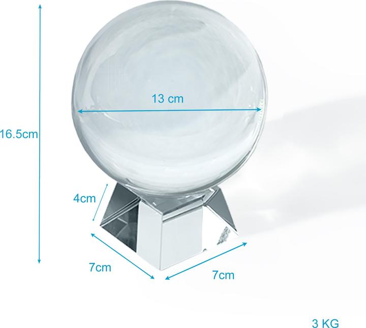 Produktbild Intirilife Glaskugel mit Ständer 130 mm