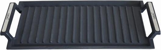 Actual product image Cata | BBQ grill for induction, 22.8 x 43.2 x 3.8 cm | Black (Grill pan, Iron)