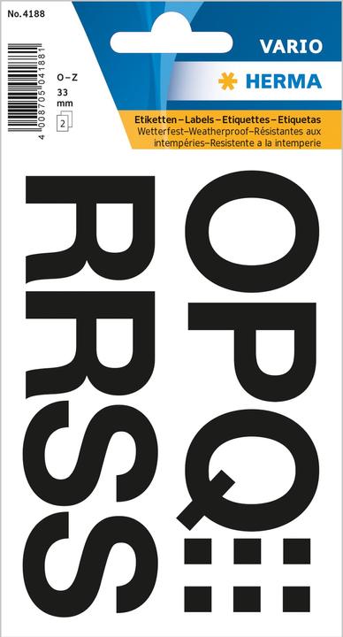Produktbild HERMA Buchstaben Etiketten