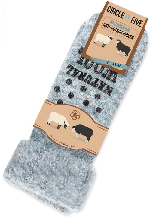Produktbild Circle Five Winterhausschuhe mit ABS-Druck - Wollsocken (Einzelpack, 39 - 42)