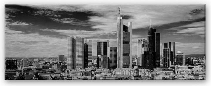 Produktbild Trenddeko Frankfurter Skyline - Panorama (40 x 100 cm)