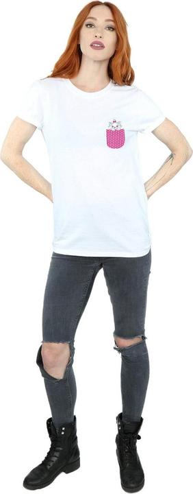 Actual product image Disney Womens/Ladies Aristocats Marie Chest Cotton Boyfriend T-Shirt (M)