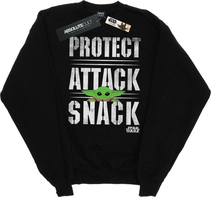 Immagine prodotto Star Wars The Mandalorian Protect Attack Snack Felpa Uomo (M)