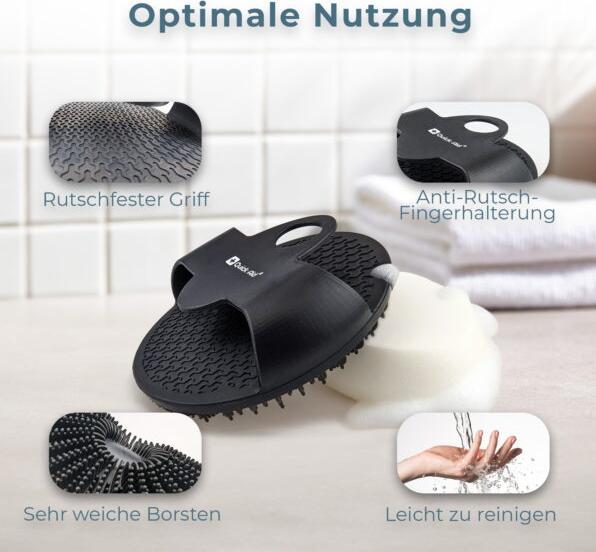 Actual product image Quick Aid Body brush for babies and adults