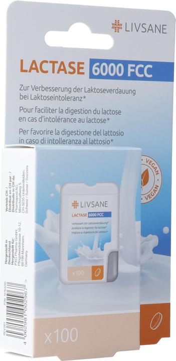 Livsane Lactase 6000 FCC Tabl (100 Piece, Pills, 31 g)