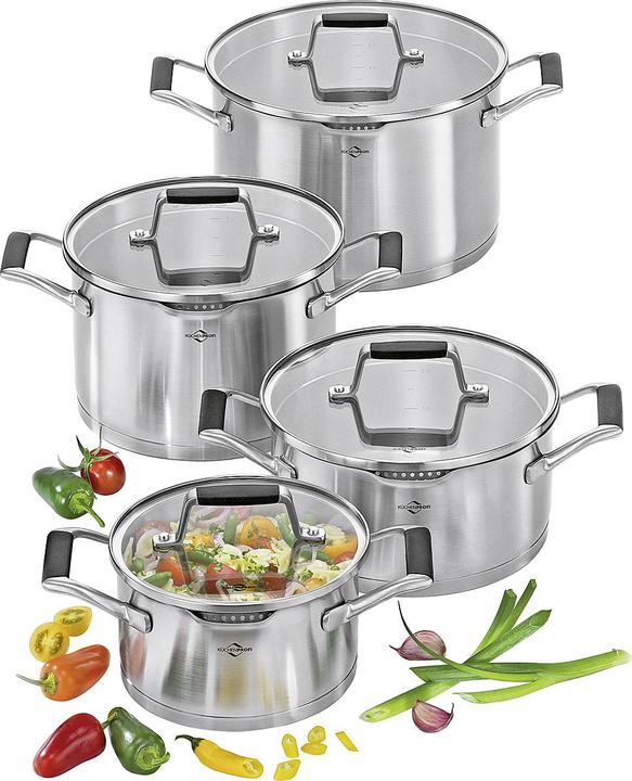 Image du produit Küchenprofi Set de casseroles Bologna 4pcs. (Ensemble de casseroles et de poêles de cuisson, Acier inoxydable)