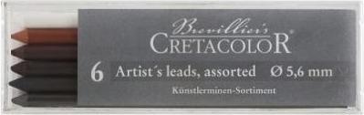 Produktbild Cretacolor Mine 5,6mm Set 6Stk. weiss, rötel (Weiss, Rötel, 6 x)