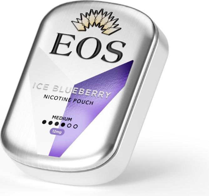 Produktbild Empire of Snus EOS - All White Medium - Blueberry (Nicotine Pouches, 12 mg)