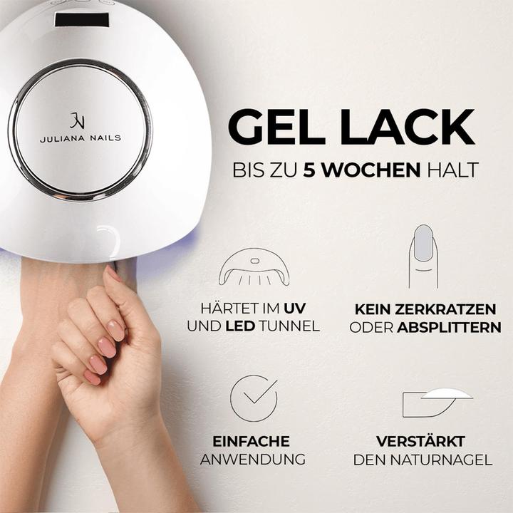 Actual product image Juliana Nails Gel Lack Silent Snowfall (Silent Snowfall, UV gel varnish)