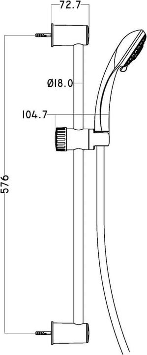 Actual product image Schütte Ensemble de douche (3 Beam types)