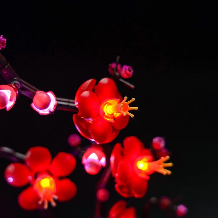 Actual product image BrickBling LED light set for LEGO Plum Blossom (10369)
