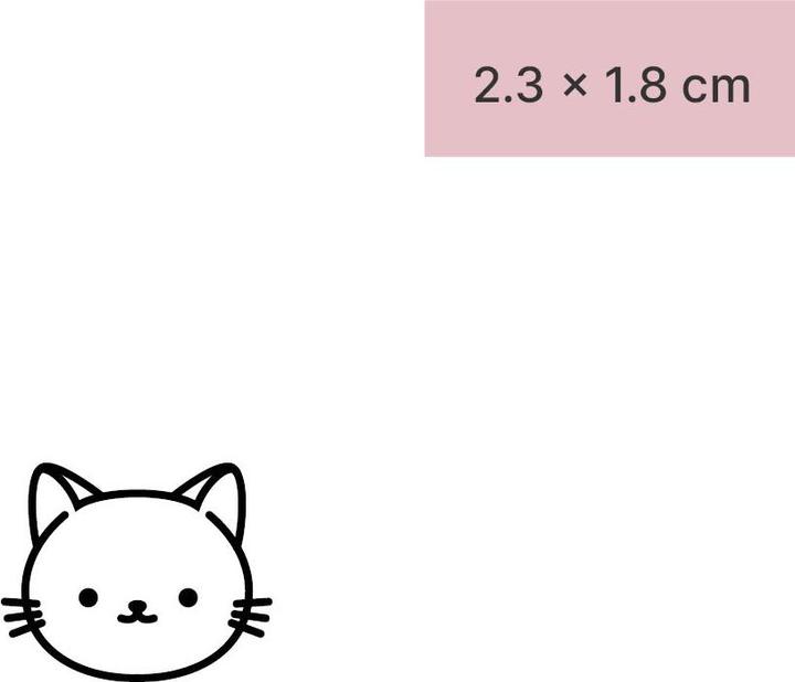Image du produit minink Tatouage temporaire - Chat mignon
