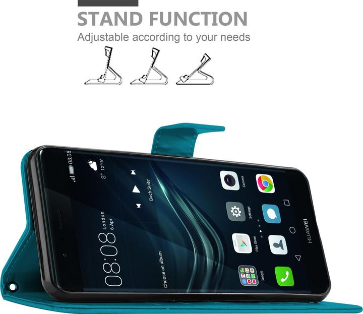 Productafbeelding Cadorabo Bloemen Boekomslag (Huawei P9)