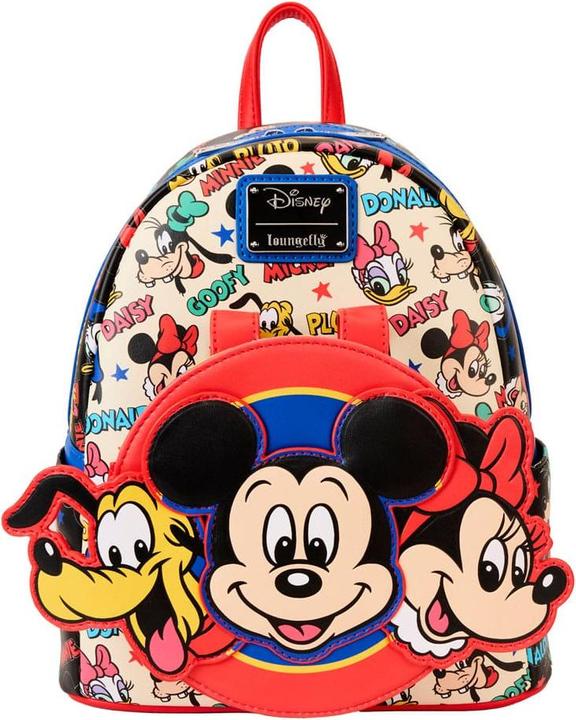 Actual product image Loungefly Disney by backpack & headband set Mickey & Friends