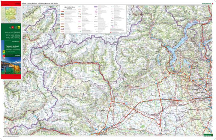 Actual product image Piedmont - Valle d'Aosta, road and leisure map 1:150,000, freytag & berndt